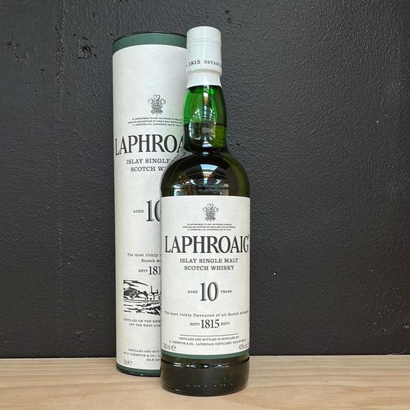 Laphroaig Laphroaig 10 Year Old Islay Single Malt Whisky Whisk(e)y - The Beer Library