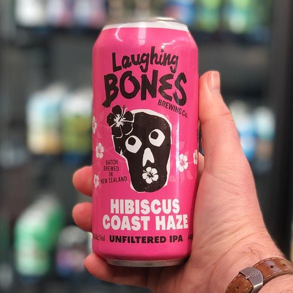Laughing Bones Brewing Co Hibiscus Coast Haze Unfiltered IPA Hazy IPA - The Beer Library