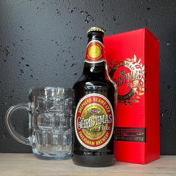 Shepherd Neame Christmas Ale in Gift Box with British Beer Glass Strong Ale - The Beer Library