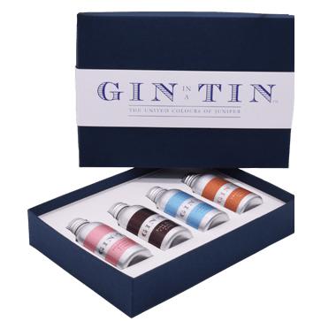 The United Colours of Juniper Gin in a Tin Gift Set Gin - The Beer Library