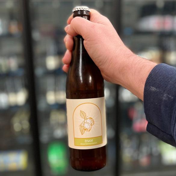 Brood Fermentation-Truce Cold Fermented Apricot Session Beer-Saison: - The Beer Library