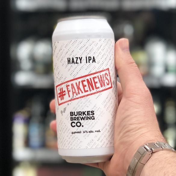 #Fakenews Hazy IPA-Hazy IPA-Burke's-440ml / Can-The Beer Library