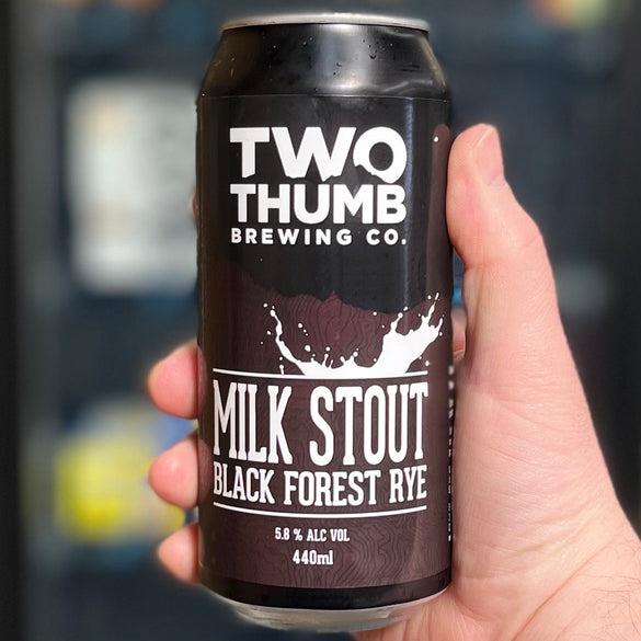 Two Thumb-Milk Stout Black Forest Rye-Stout/Porter: - The Beer Library