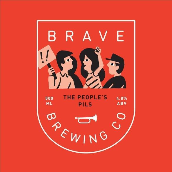 Brave The People's Pils Pilsner/Lager - The Beer Library