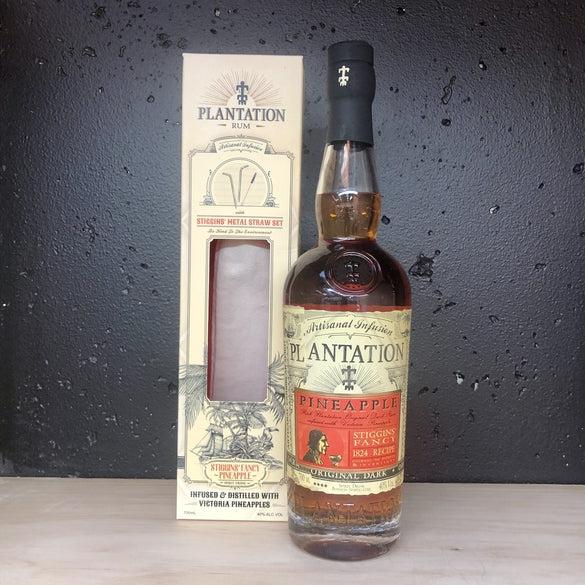 Plantation Stiggins' Fancy Pineapple Rum Gift Box with Straw Rum - The Beer Library