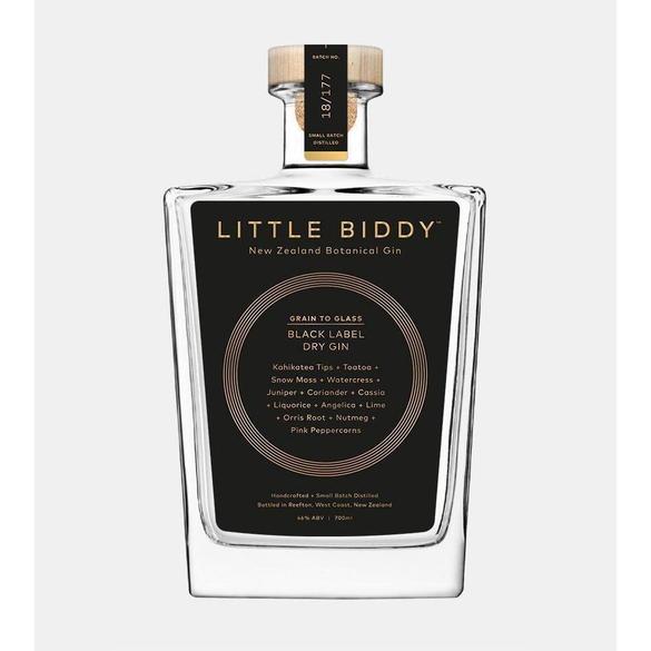 Reefton Distillery Little Biddy Gin - Black Label Gin - The Beer Library